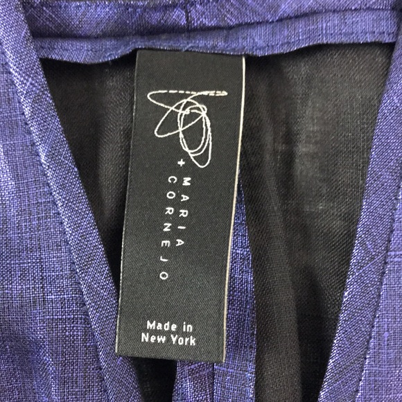 ZERO MARIA CORNEJO Linen Lena Top Size 12 - Picture 7 of 10